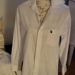 Ladies long sleeved white shirt